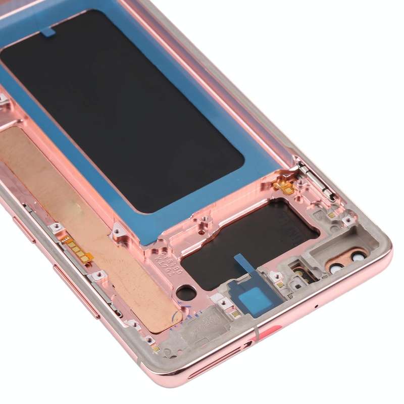 Original Super AMOLED LCD Screen for Samsung Galaxy S10+ Digitizer Full Assembly with Frame (Pink)