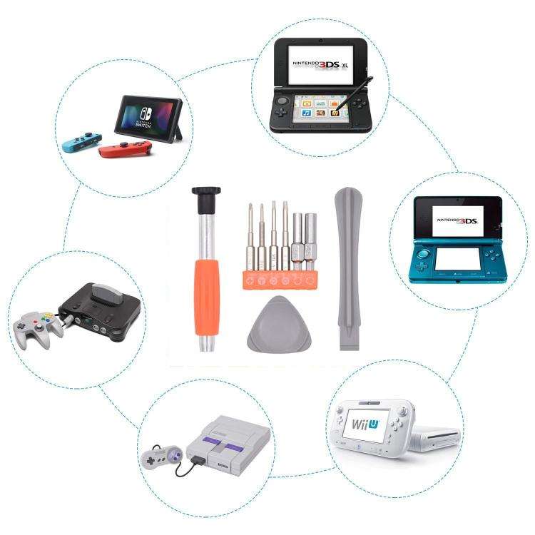 taessv Game Console Disassembly Screwdriver Set For Nintendo Switch, Specification: Orange 9 PCS)