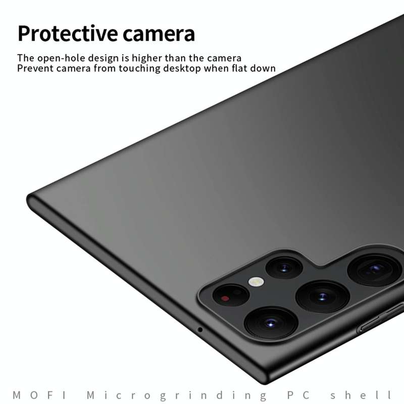 For Samsung Galaxy S23 Ultra 5G MOFI Micro Frosted PC Ultra-thin Hard Case(Black)