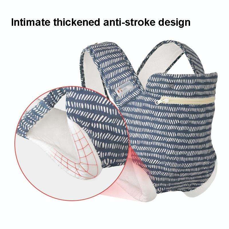 Kangaroo Baby Portable Multifunctional Baby Carrier Front Hold Baby Breathable Carrier(Lotus Color)