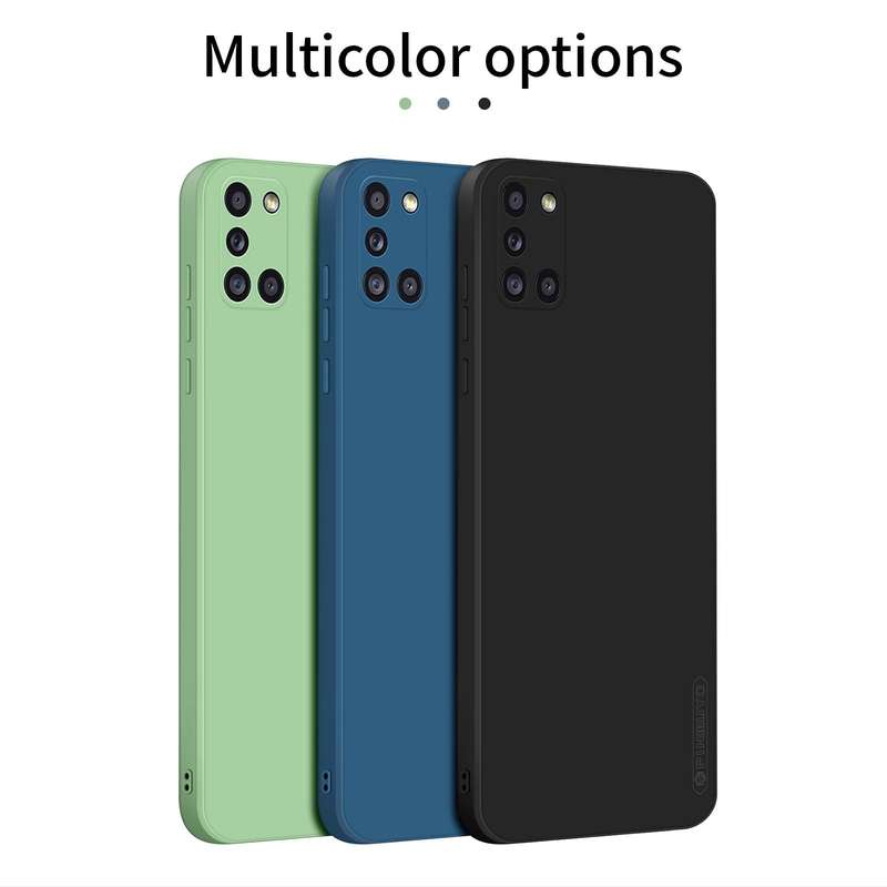 For Samsung Galaxy A31 PINWUYO Touching Series Liquid Silicone TPU Shockproof Case(Green)