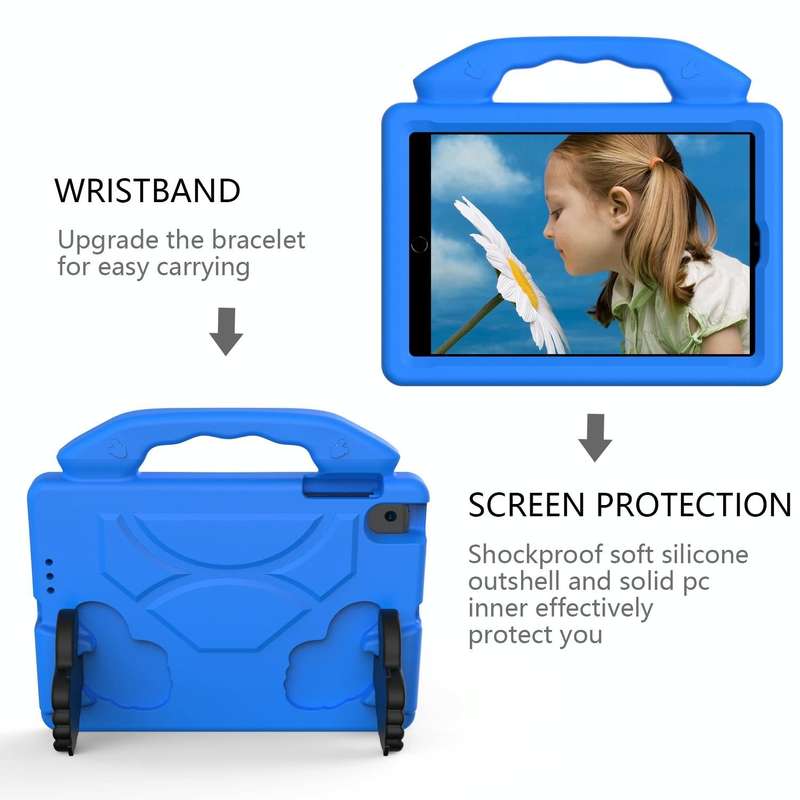 For iPad Mini 5/4/3/2/1 EVA Material Children Flat Anti Falling Cover Protective Shell With Thumb...