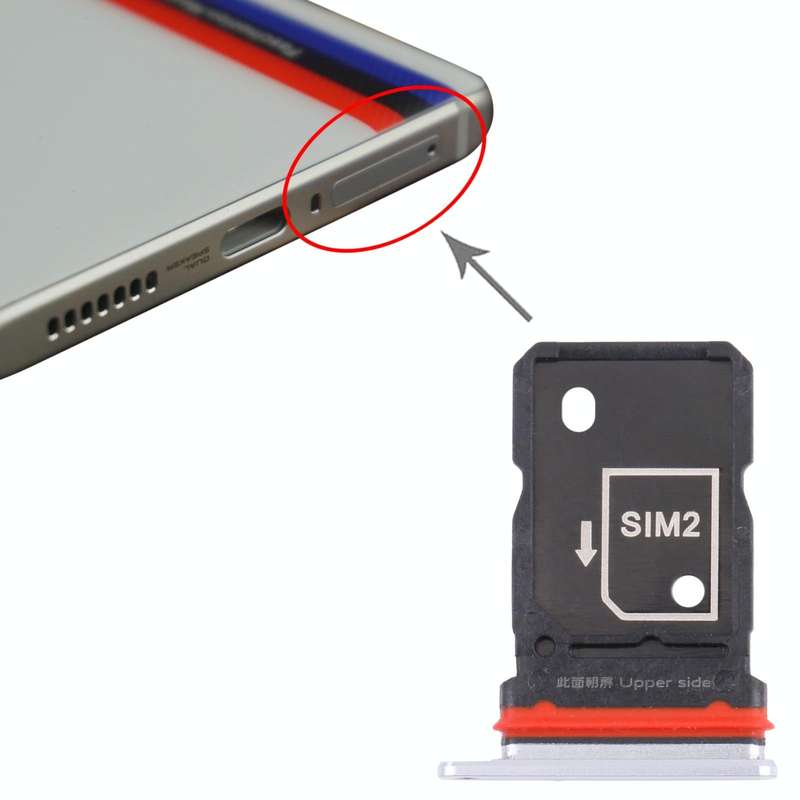 For Vivo iQOO 7 V2049A, I2009 SIM Card Tray + SIM Card Tray (White)
