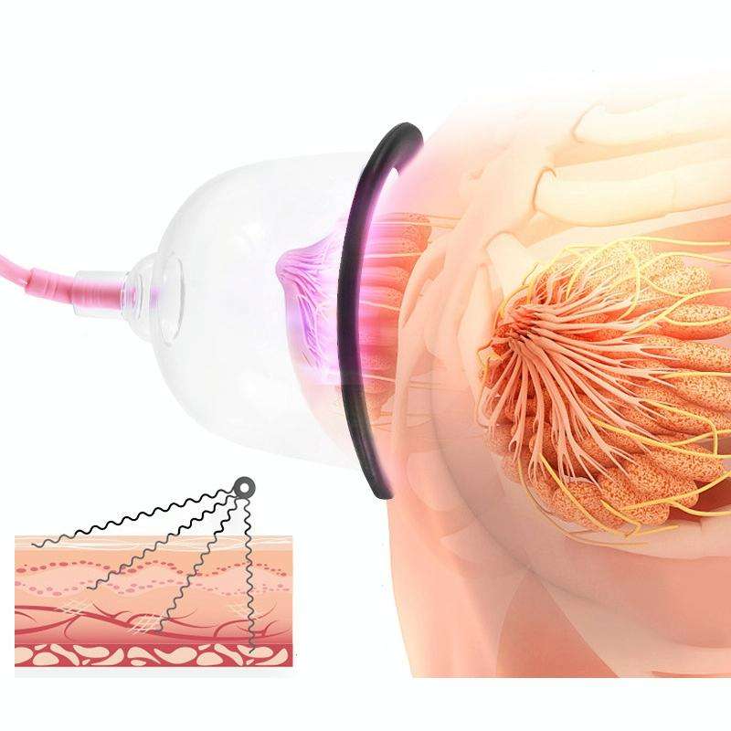 Electric Breast Enhancement Apparatus Micro-current Acupuncture Breast Massager(A Cup)
