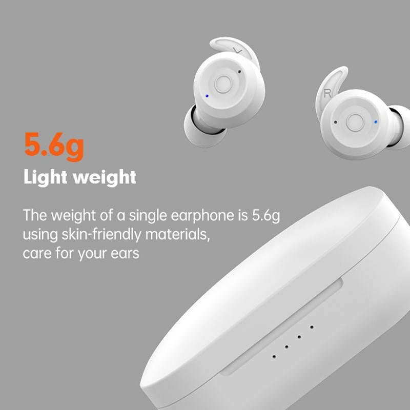 T20 TWS Bluetooth Hooks Wireless Sports Headphones with Charging Box IPX6 Waterproof Noise-cancel...