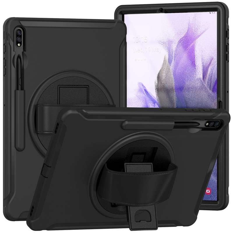 For Samsung Galaxy Tab S7 FE 12.4 inch T730 360 Degree Rotation PC+TPU Protective Cover with Hold...