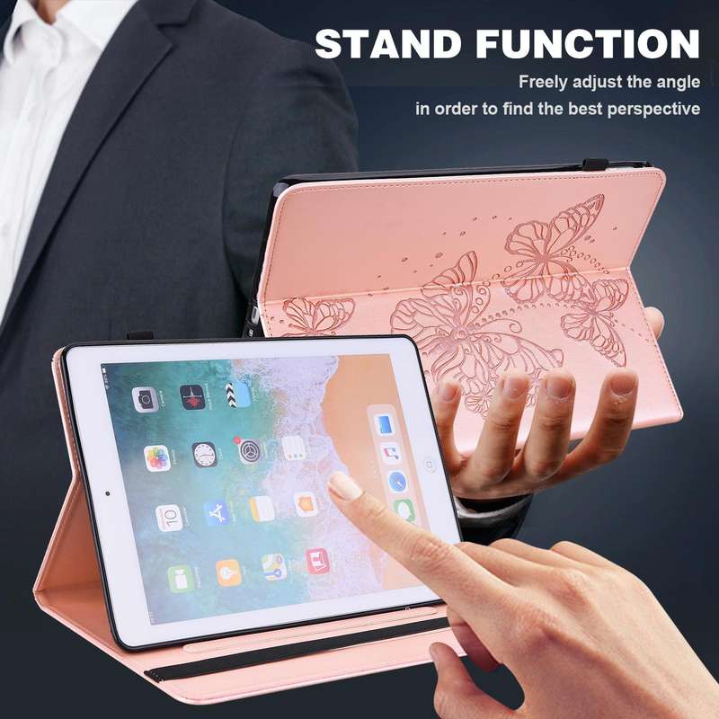 For Samsung Galaxy Tab S6 Lite P610/P615 Embossed Butterfly Pattern Horizontal Flip Leather Table...