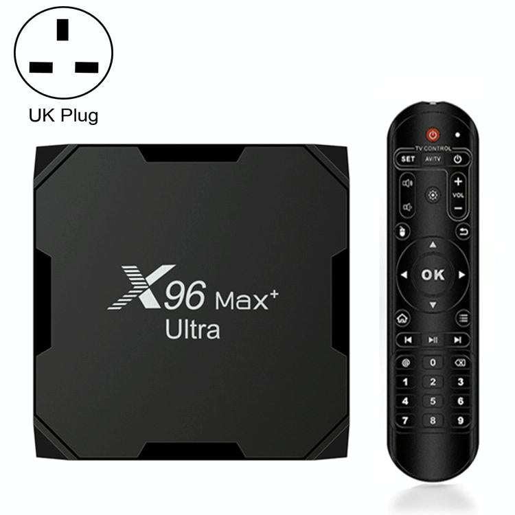 X96 Max+ Ultra 4GB+64GB Amlogic S905X4 8K Smart TV BOX Android 11.0 Media Player, Plug Type:UK Plug