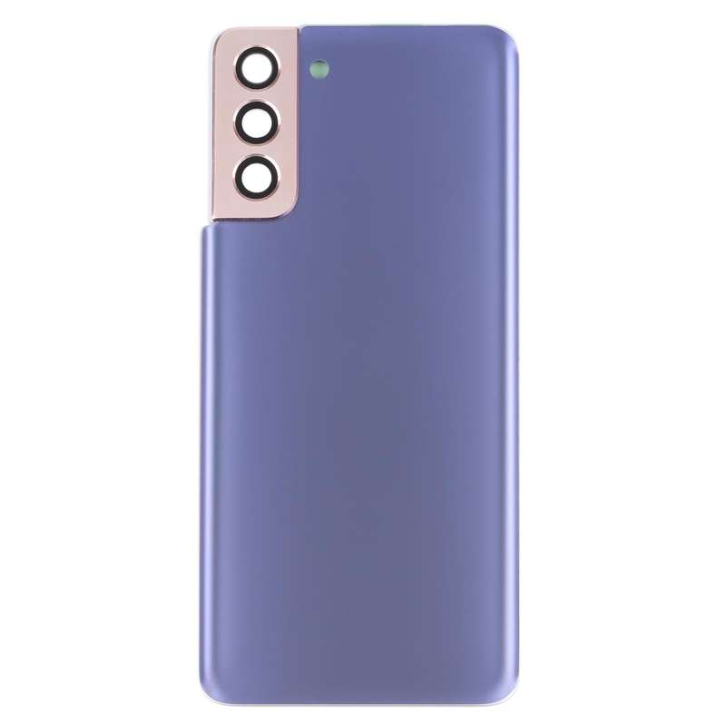 For Samsung Galaxy S21+ 5G Battery Back Cover with Camera Lens Cover (Purple)