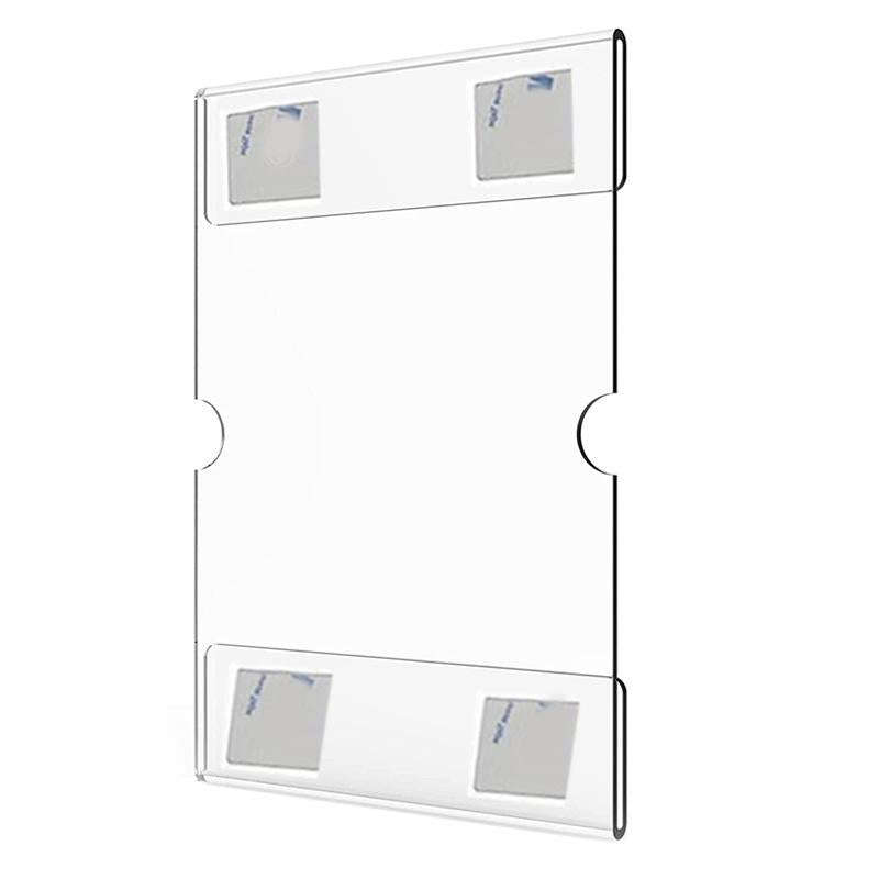 2 PCS 4x6 Inch Wall Mounted Acrylic Signage Bracket Wall Photo Frame