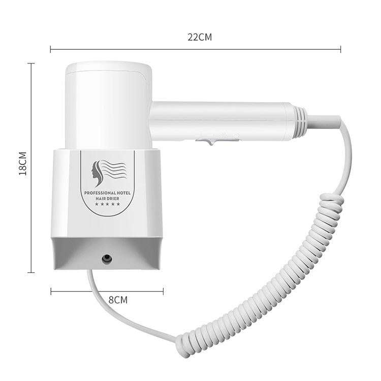 Hotel Hair Dryer Wall Mount High Power Hair Dryer Household Hair Cylinder Dryer, CN Plug(Hotel Ha...