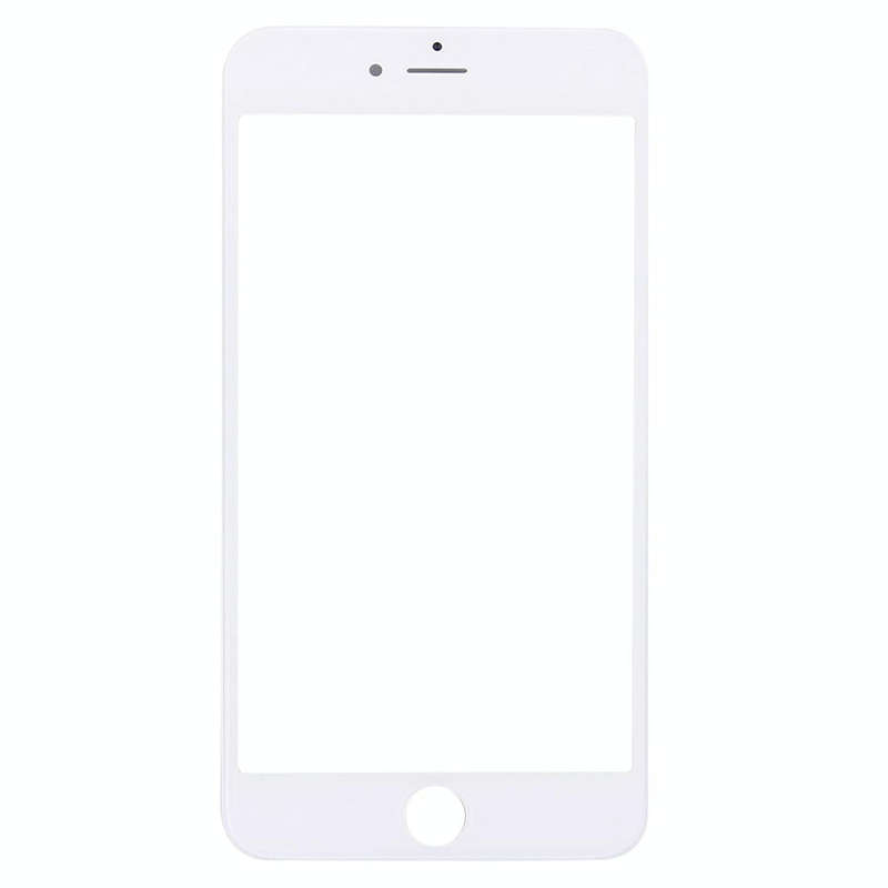 Front Screen Outer Glass Lens with Front LCD Screen Bezel Frame for iPhone 6s Plus(White)