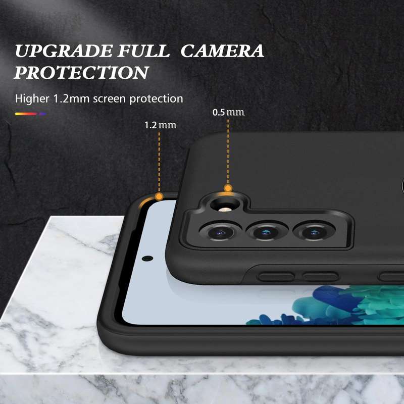 For Samsung Galaxy S21 5G PC + TPU Shockproof Magnetic Protective Case with Invisible Ring Holder...