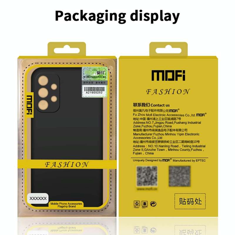 For Samsung Galaxy A73 5G MOFI Fandun Series Frosted PC Ultra-thin All-inclusive Phone Case(Gray)
