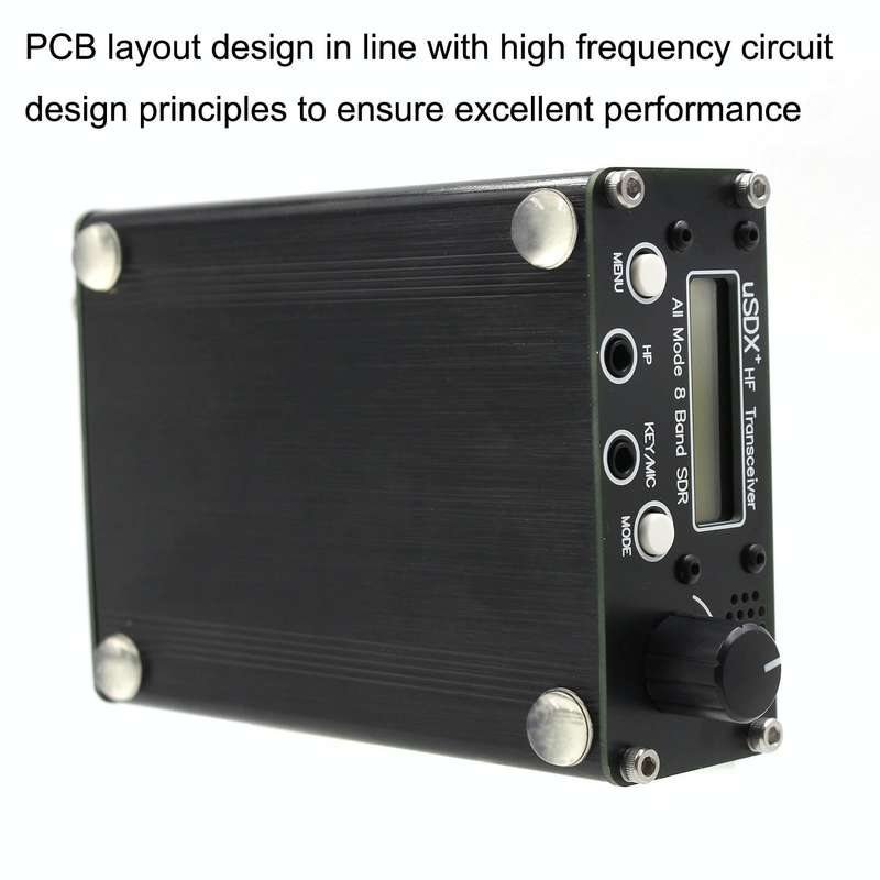 Usdr Usdx + V2 Plus 8 Band SDR Full Mode HF SSB QRP High Frequency Transceiver, Spec: EU Plug