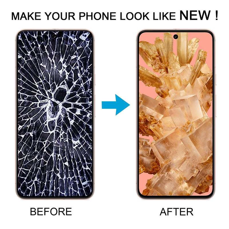 For Google Pixel 8 GKWS6 G9BQD Original LCD Screen Digitizer Full Assembly with Frame