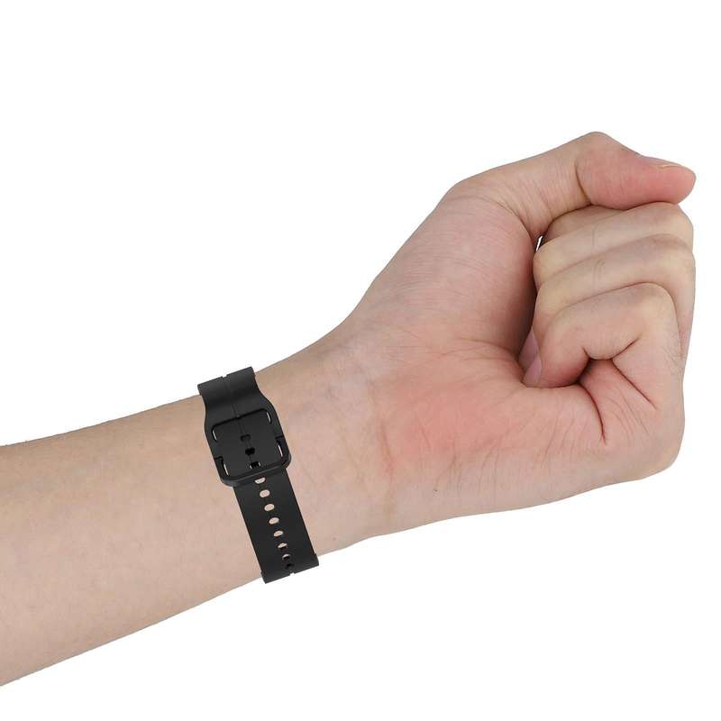 For Xiaomi MI Watch Color 22mm Loop Silicone Watch Band(Black)