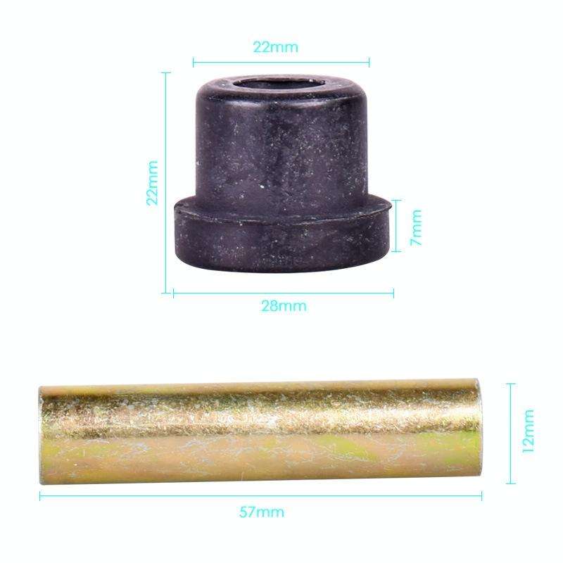 Golf Cart Front And Rear Steel Plate Rubber Sleeve Iron Sleeve Kit Leaf Spring Bushings, Specific...