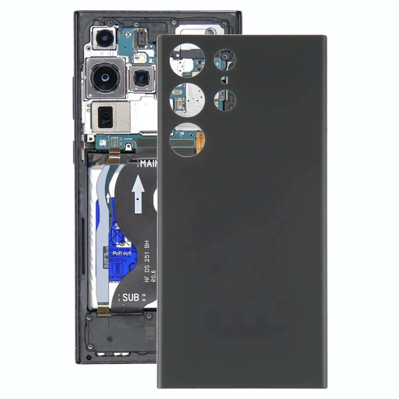 For Samsung Galaxy S23 Ultra 5G SM-S918B OEM Battery Back Cover(Black)