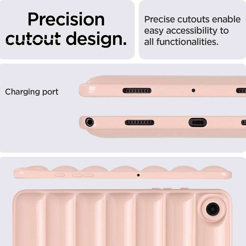 For Samsung Galaxy Tab S6 Lite P610 / P615 Eiderdown Cushion Shockproof Tablet Case(Pink)