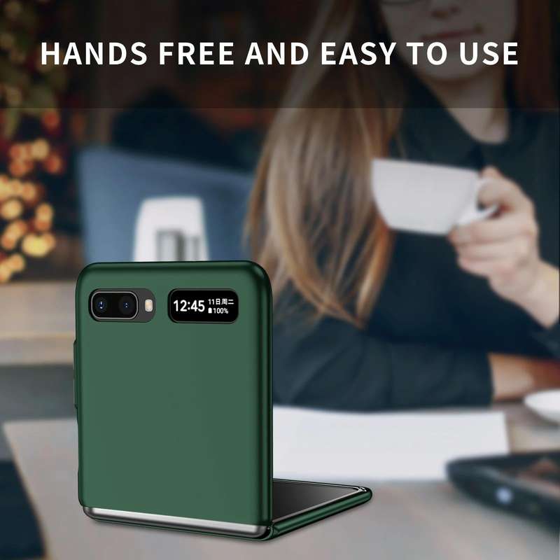 For Samsung Galaxy Z Flip 5G Armor Foldable Phone Case(Dark Green)