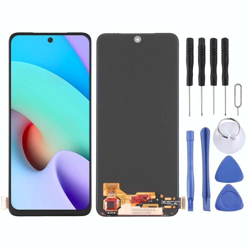 AMOLED Material Original LCD Screen and Digitizer Full Assembly for Xiaomi Redmi Note 11 4G / Red...