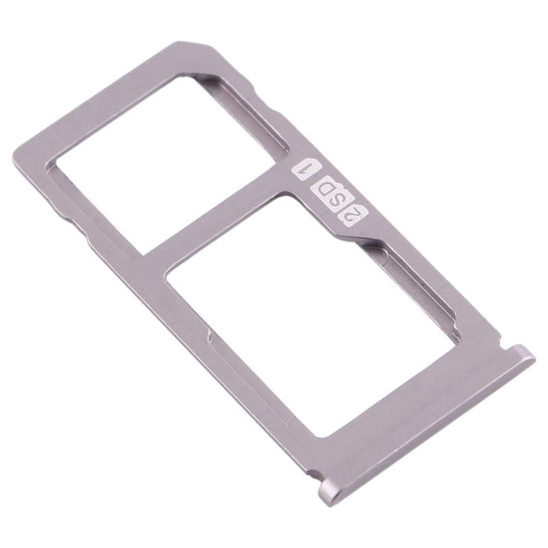 SIM Card Tray + SIM Card Tray / Micro SD Card Tray for Nokia 8 / N8 TA-1012 TA-1004 TA-1052 (Silver)