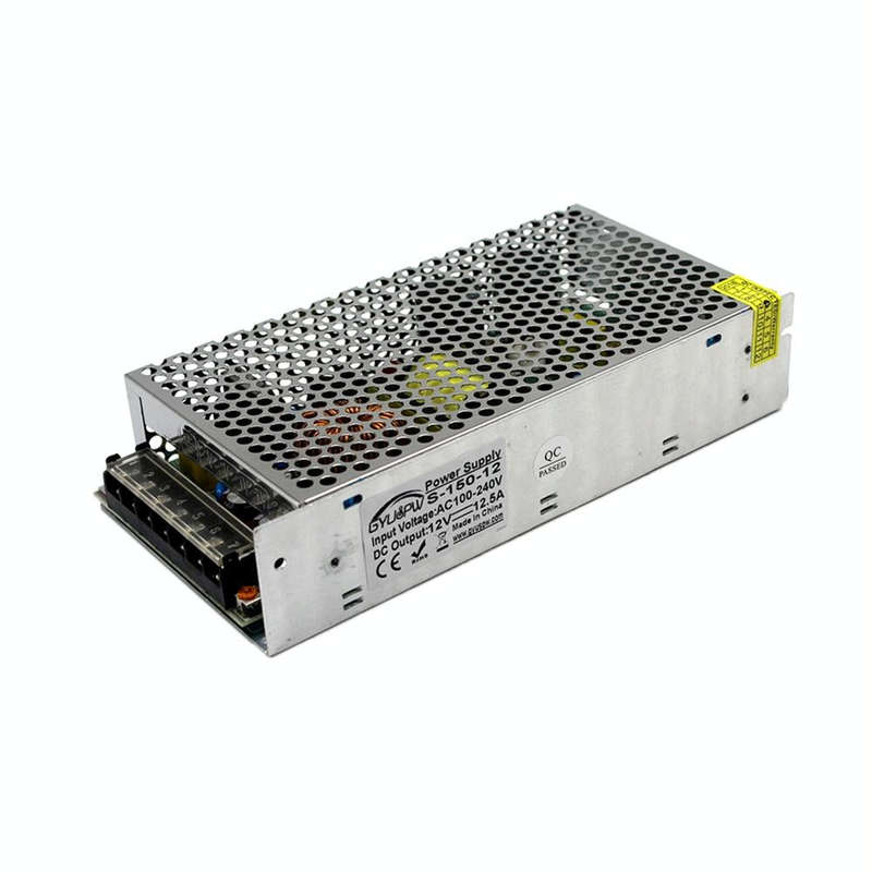 S-150-12 DC12V 12.5A 150W LED Regulated Switching Power Supply, Size: 199 x 98 x 42mm