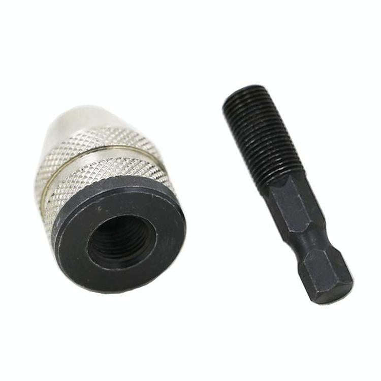 Hex Shank Mini Drill Chuck Conversion Three Jaw Chuck Power Tool, Model:Hex Shank Black Chuck (0....