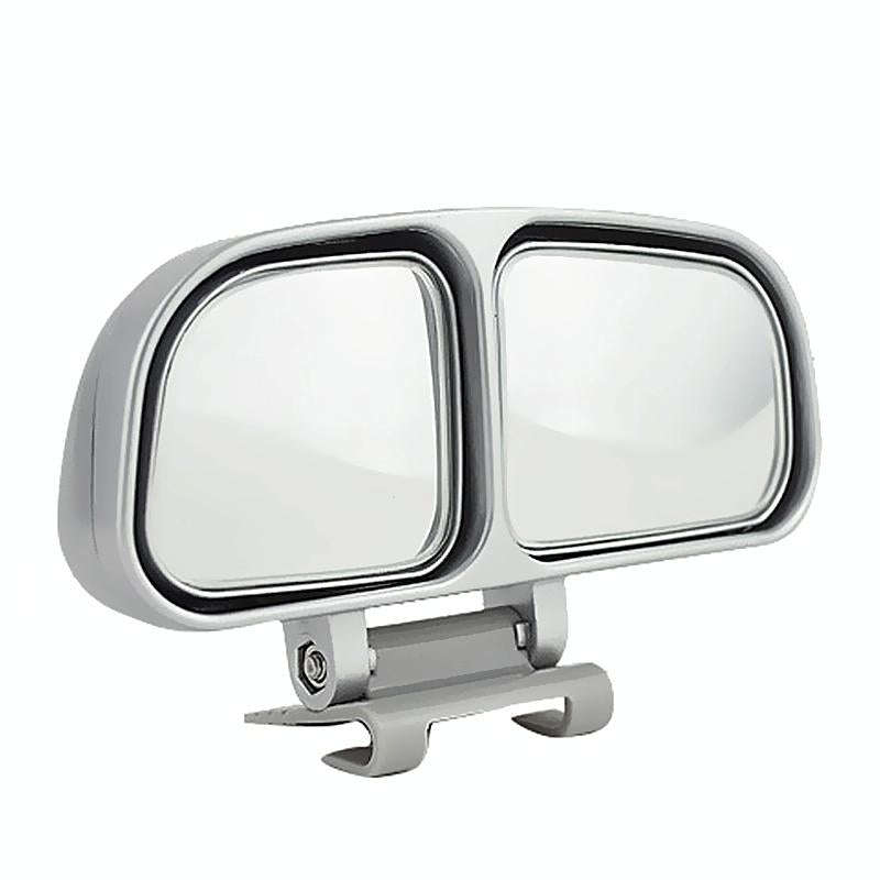 Right Side Rear View Blind Spot Mirror Universal adjustable Wide Angle Auxiliary Mirror(Silver)