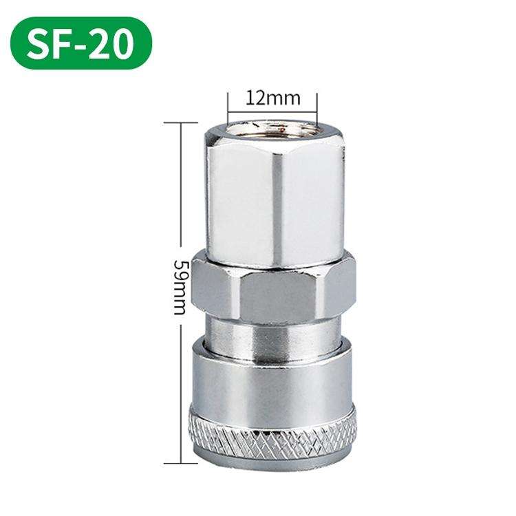 LAIZE SF-20 10pcs C-type Self-lock Air Tube Pneumatic Quick Fitting Connector
