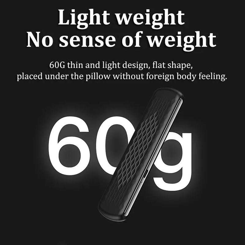 Soundproof Painless Bone Conduction Sleep Speaker Portable White Noise Sleeping Aid(Black)