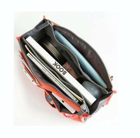 Waterproof Folding Travel Bag Nylon Large Capacity Sundries Storage Bag(Red)