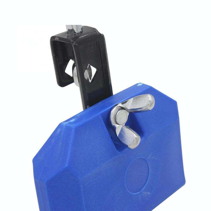 Plastic Cowbell Drum Kindergarten Teaching Aid Percussion(Red Large)