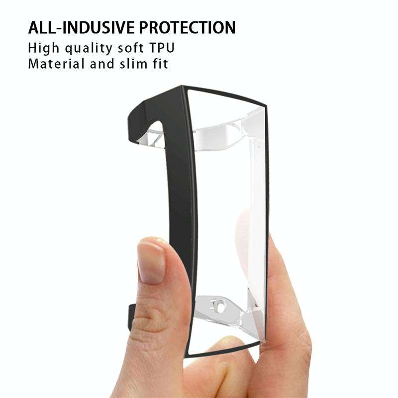 For Fitbit Charge 3 / 4 Full Coverage Plating TPU Watch Case(Black)