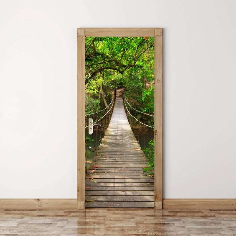 3D Wallpaper Poster Stickers Self Adhesive Removable Home Door Decoration Stickers, Size:60cm180cm