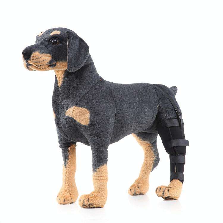 HJ19 Pet Surgery Rehabilitation Back Leg Protector Walking Aids, Size: L(Black Left Back Leg)