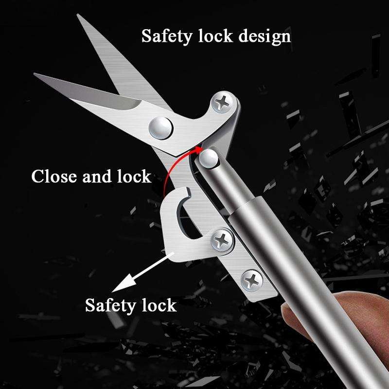Gardening Pointed Fruit Picking Shears( Black)