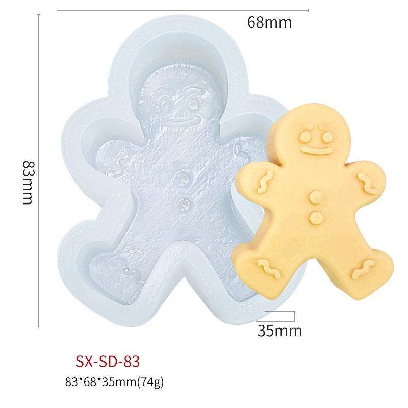 Christmas DIY Scented Candle Silicone Mold, Color: White(SD-83)