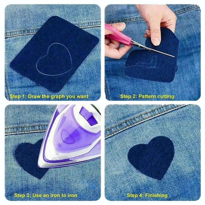 20pcs/set Jumper Shirt Elbow Knee Repair Patch Denim Cutting Patch