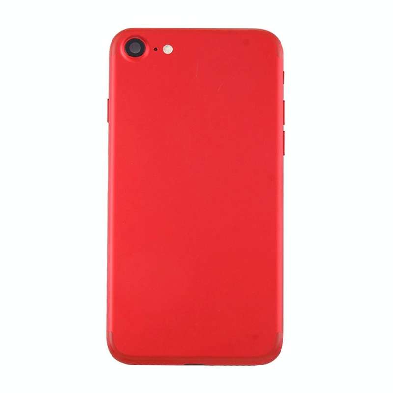 Battery Back Cover Assembly with Card Tray for iPhone 7 (Red)