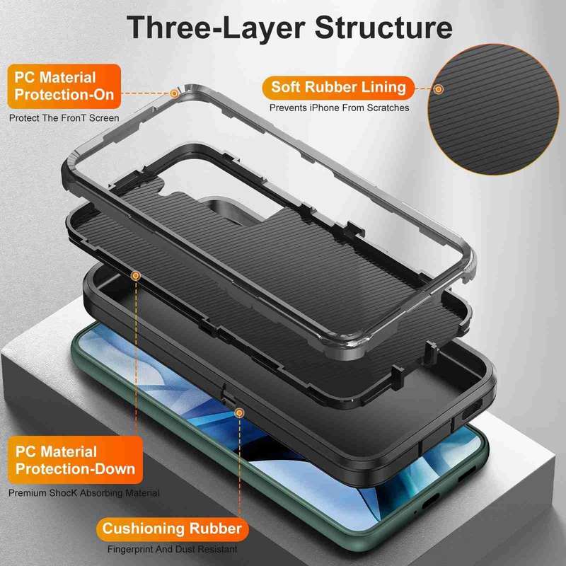For Samsung Galaxy S22 5G Life Waterproof Rugged Phone Case(Black)