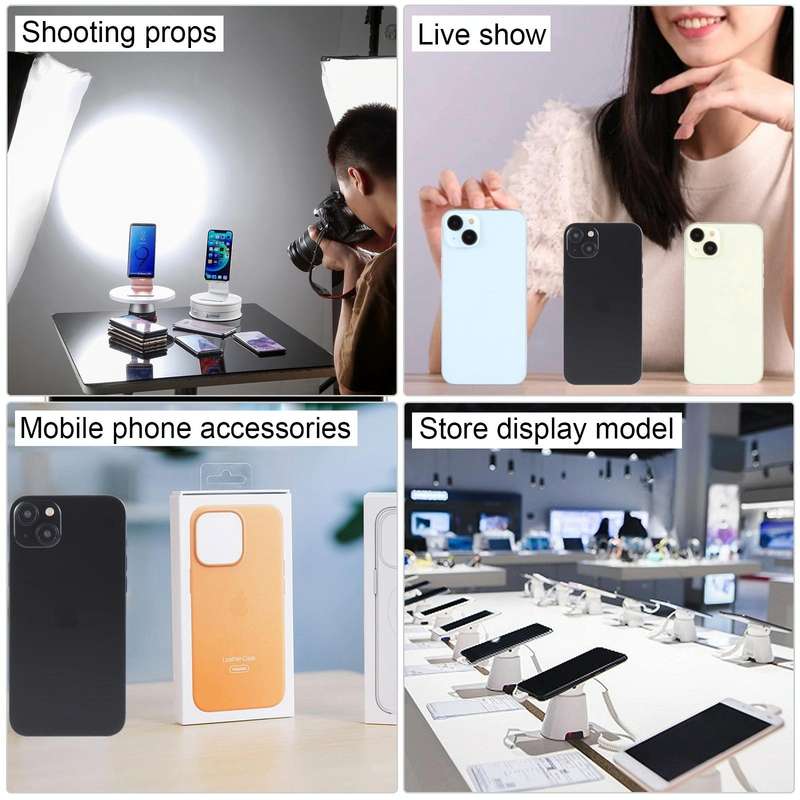For iPhone 15 Black Screen Non-Working Fake Dummy Display Model (Black)