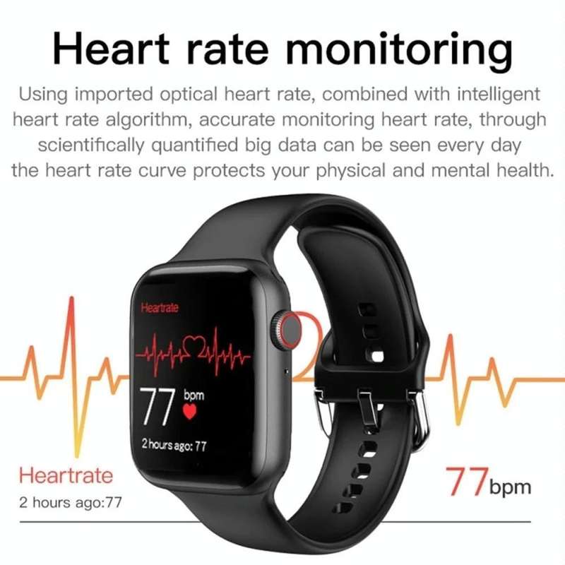 T500 Plus 1.44 inch Color Screen Smart Watch,Support Heart Rate Monitoring/Blood Pressure Monitor...