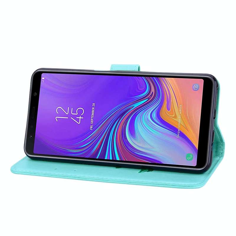 Rose Embossed Horizontal Flip PU Leather Case for Samsung Galaxy A7 (2018) , with Holder & Card S...