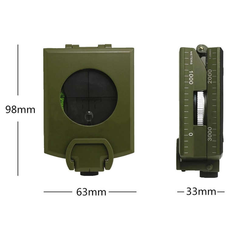 GoldGood K4074 Outdoor Multi-function Military Travel Geology Pocket Prismatic American Compass w...