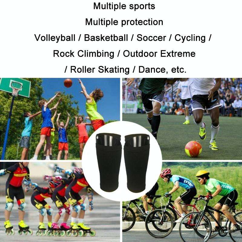 Football Shin Pads + Socks Sports Protective Equipment, Color: White (M)
