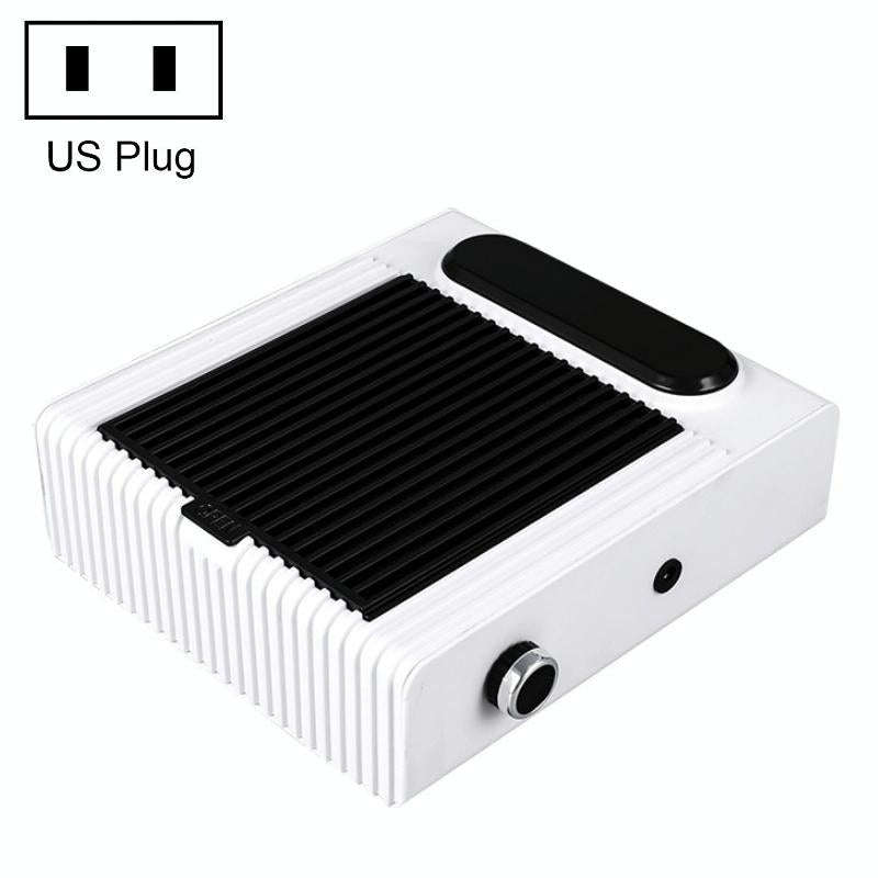 80W Adjustable Speed High Power Nail Vacuum Cleaner, Specification: US Plug (White)