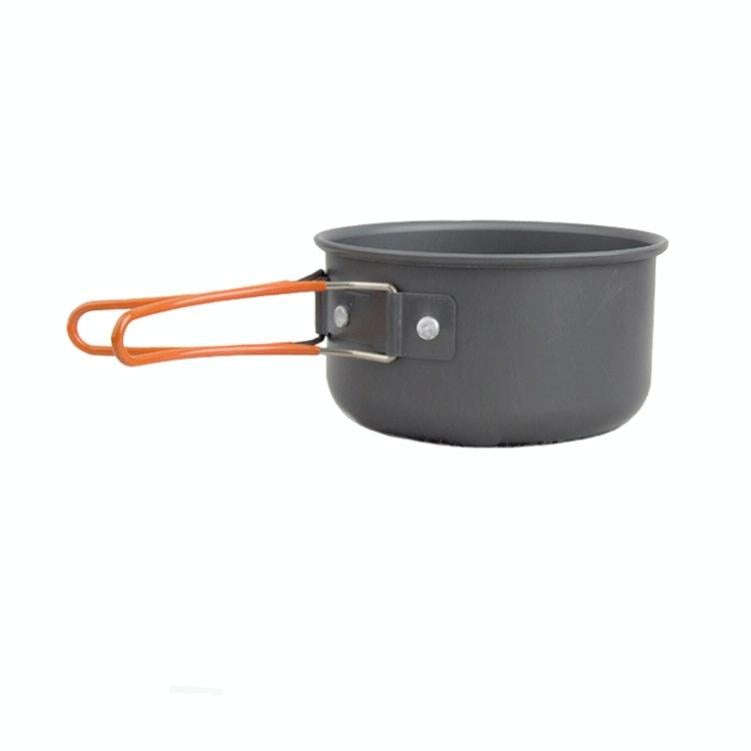 Outdoor Camping Portable Cookware 1-2 People Tableware Combo Set(Green)
