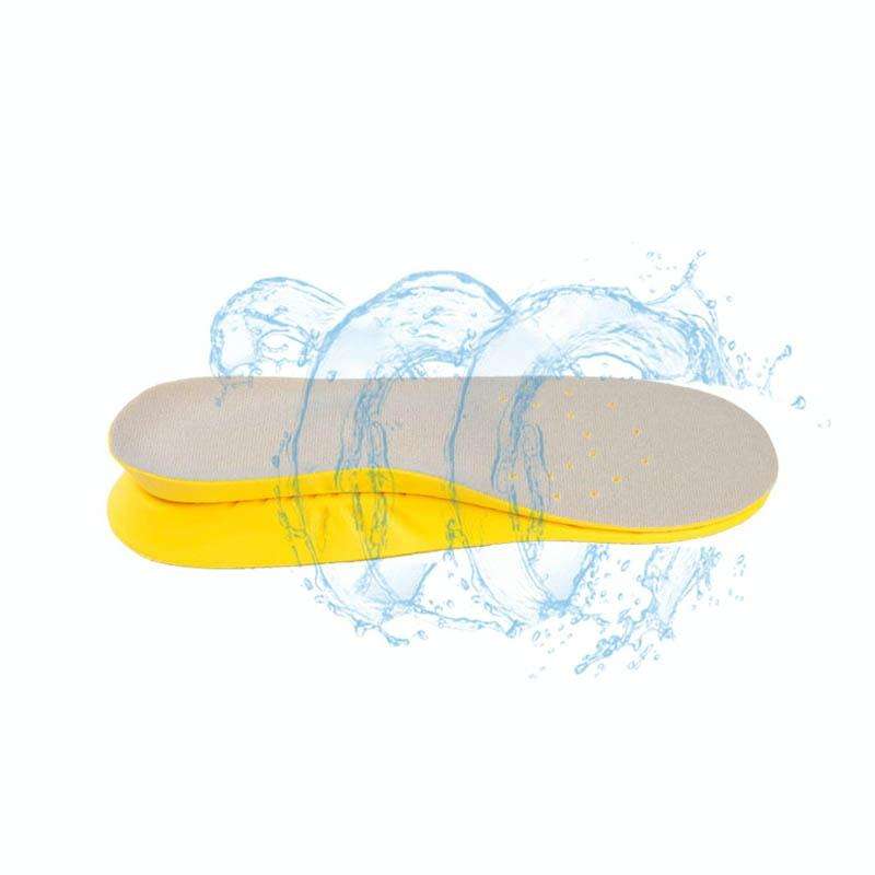 Shock Absorption Thickening Slow Rebound Soft and Comfortable Wicking Insole, Size:M(Black Backgr...
